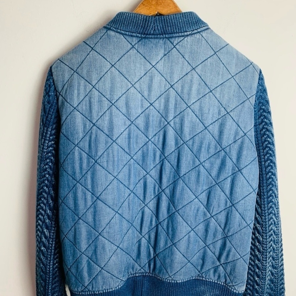 Cloth & Stone cloth blue cable knit coat - Picture 8 of 12